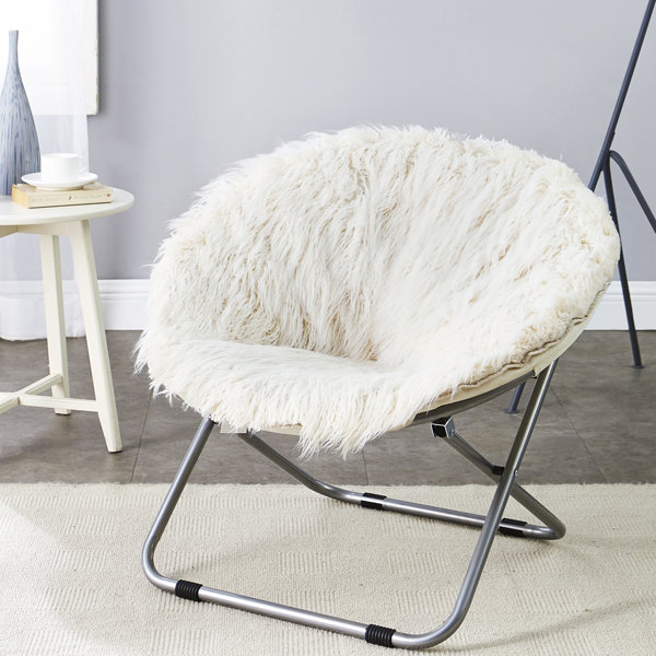 Fluffy papasan clearance chair